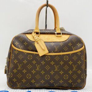 Louis Vuitton Monogram Deauville Handbag Brown